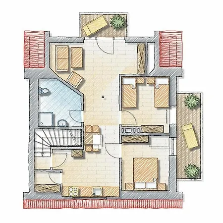 Borkum - Haus Nordwind Ferienhaus